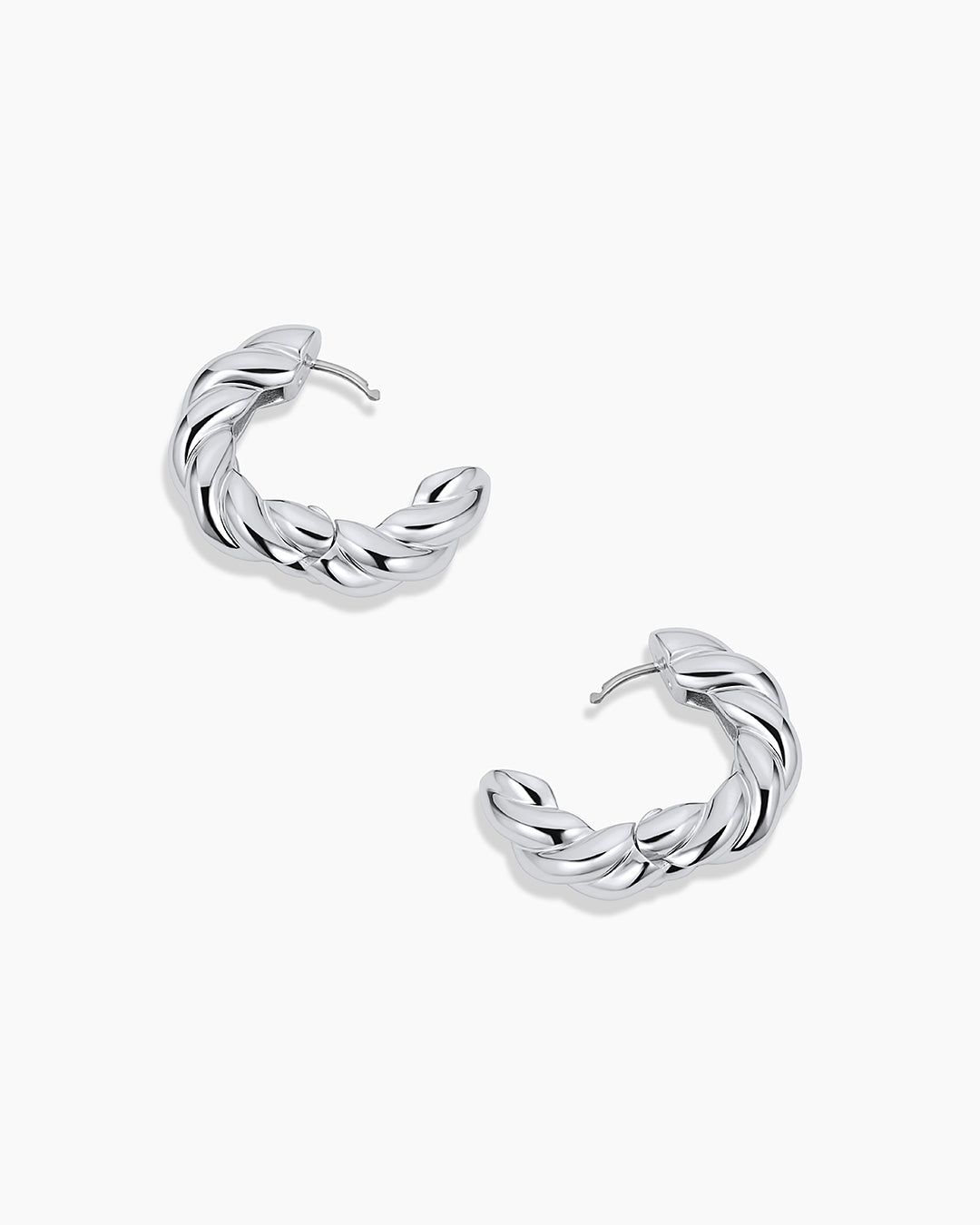 Crew Helium Hoops || option::Silver Plated