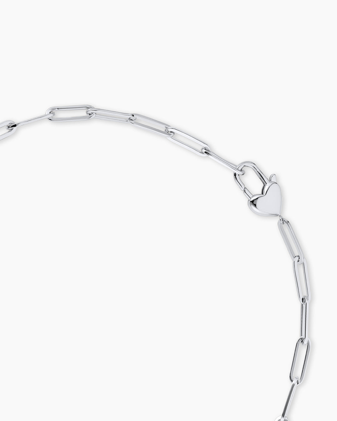 Heart Padlock Necklace || option::Silver Plated