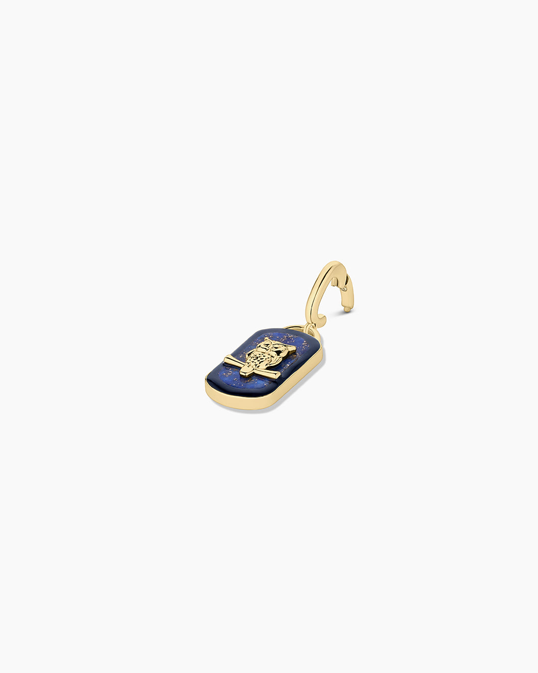 Power Gemstone Wisdom Parker Charm || option::18k Gold Plated