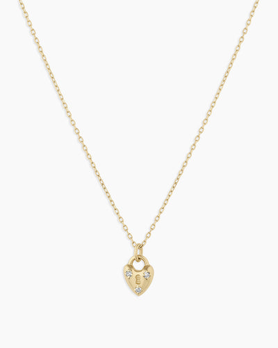 Diamond Bond Lock Necklace