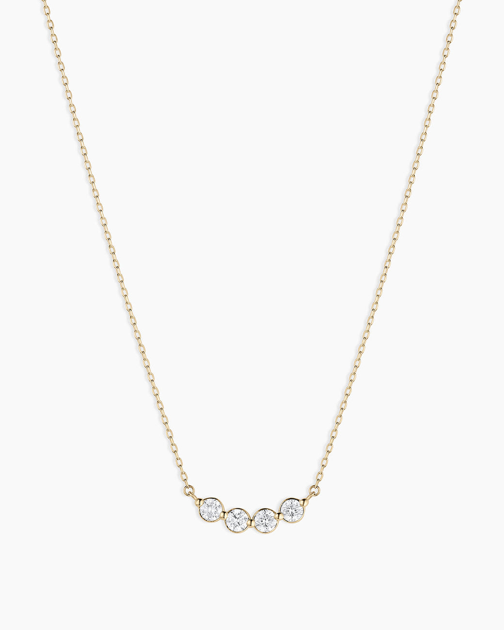 Lab Grown Diamond Halo Cluster Necklace || option::14k Solid Gold