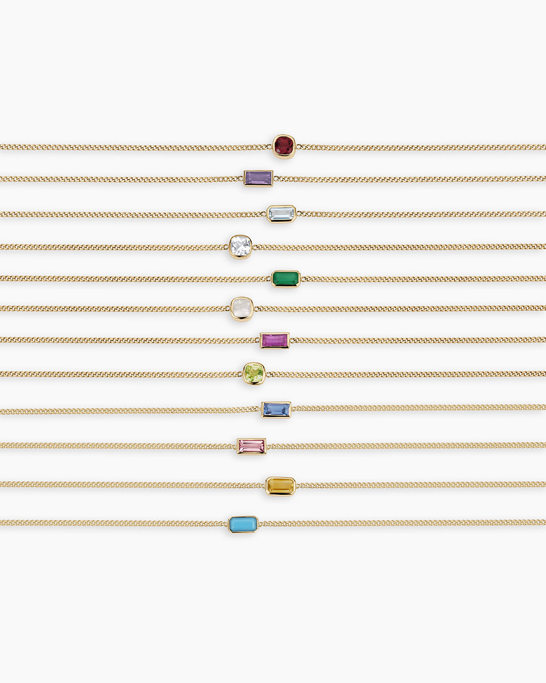 14k Gold Wilder Birthstone Bracelet