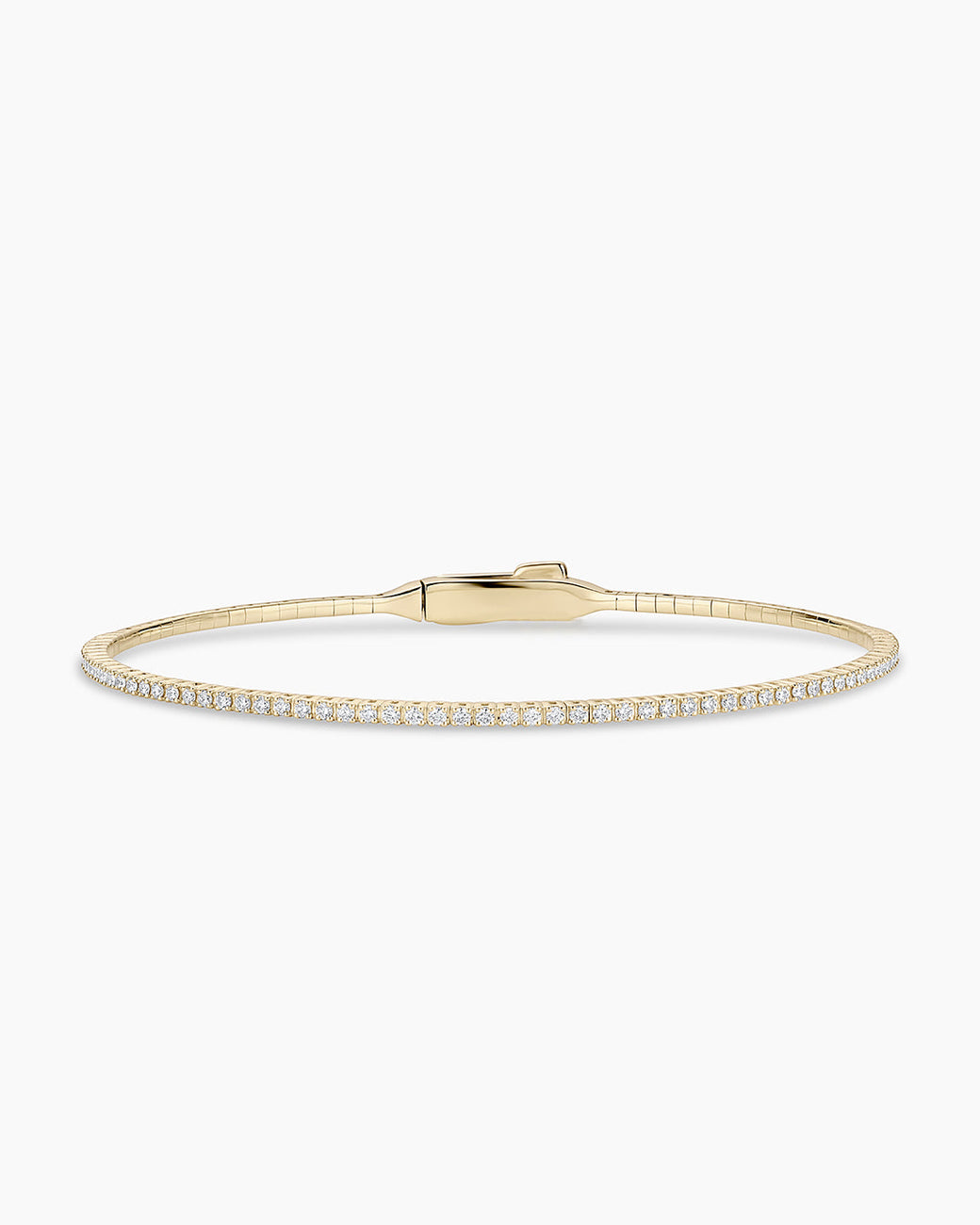 Diamond Melbourne Cuff || option::14k Solid Gold, 6.5 in. 