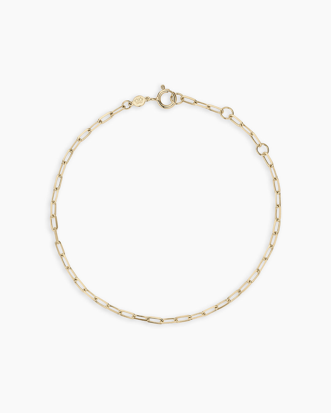 Gorjana Parker Bracciale A Maglie Per Donna - Placcato Oro E Argento, Chiusura A Clip, Lunghezza 18,4 Cm