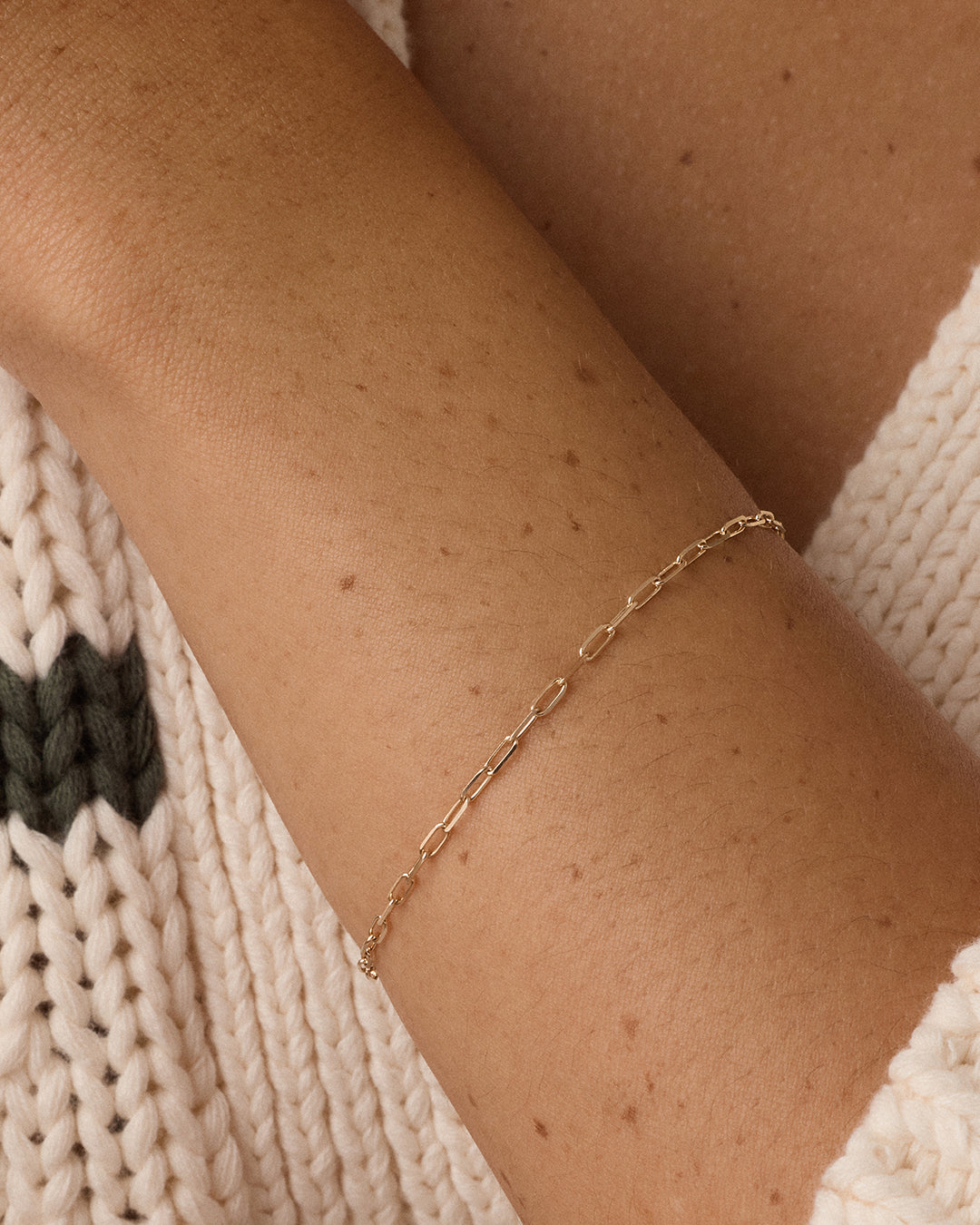 14k Gold Micro Mini Parker Bracelet || option::14k Solid Gold