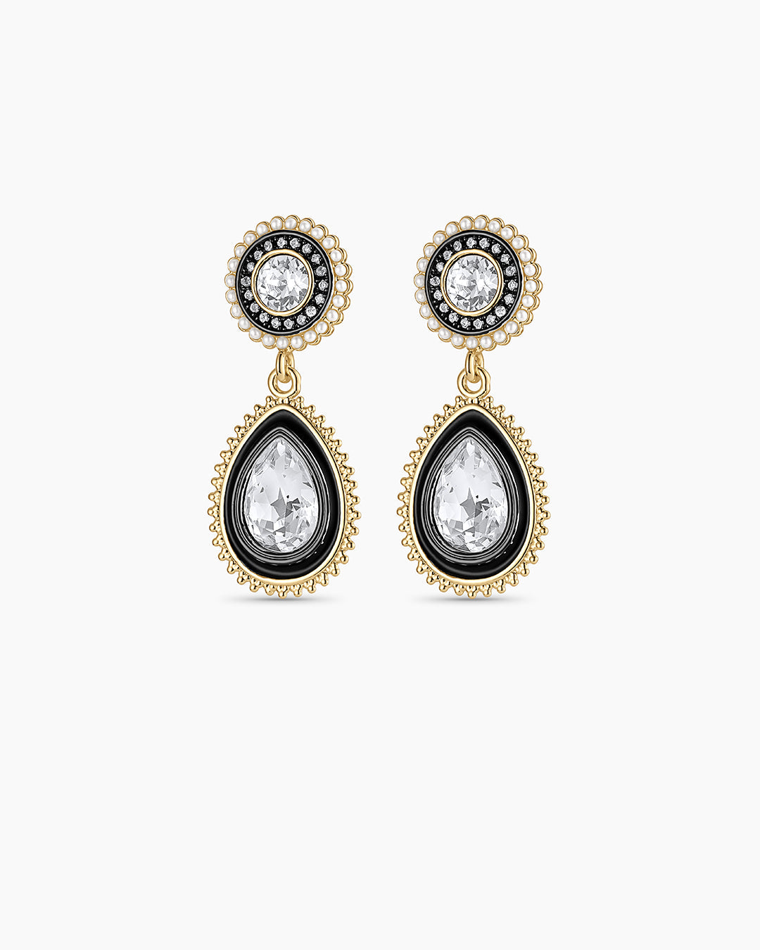 Vintage Drop Earrings || option::18k Gold Plated