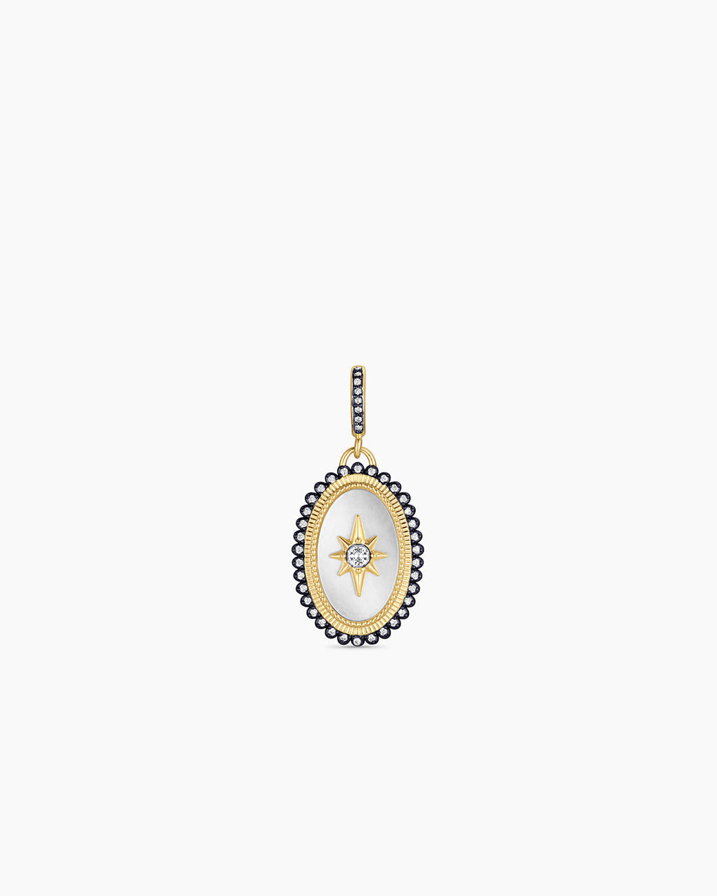 Vintage Burst Coin Parker Charm || option::18k Gold Plated