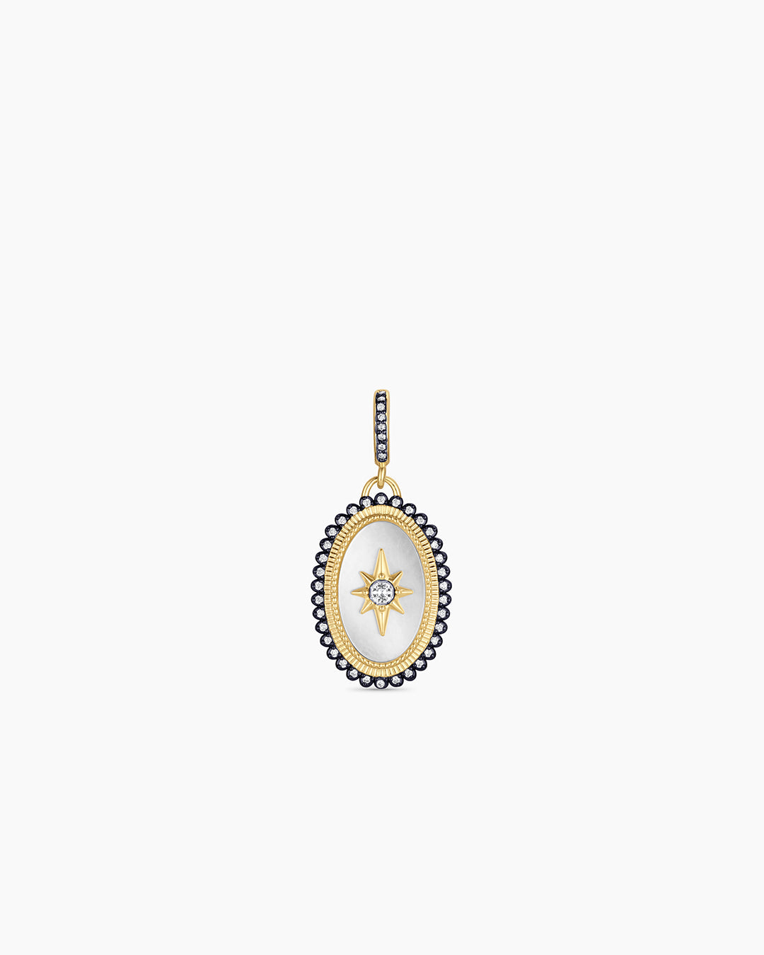 Vintage Burst Coin Parker Charm || option::18k Gold Plated