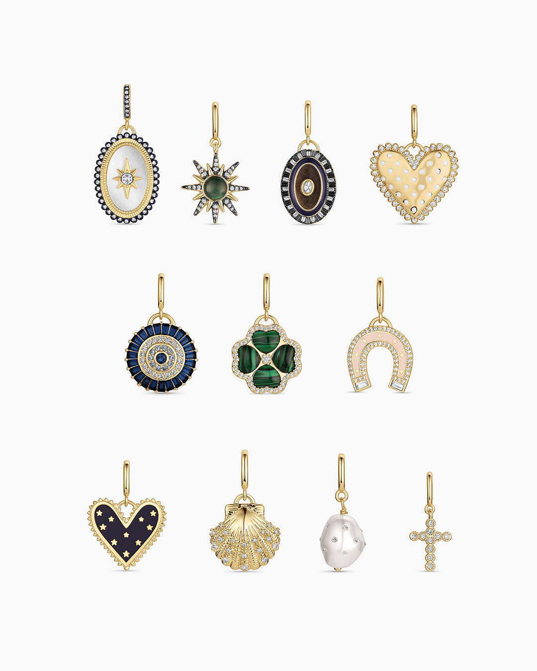 Vintage Heart Star Parker Charm – gorjana Vintage Heart Star Parker Charm – gorjana