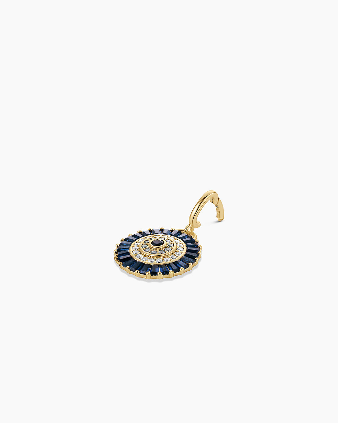 Vintage Evil Eye Coin Parker Charm || option::18k Gold Plated
