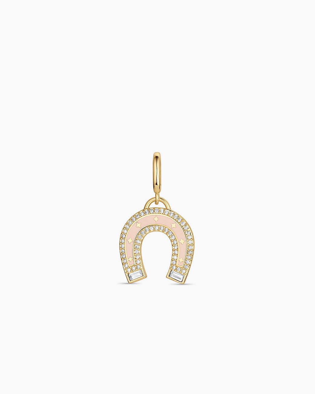Vintage Horseshoe Parker Charm || option::18k Gold Plated