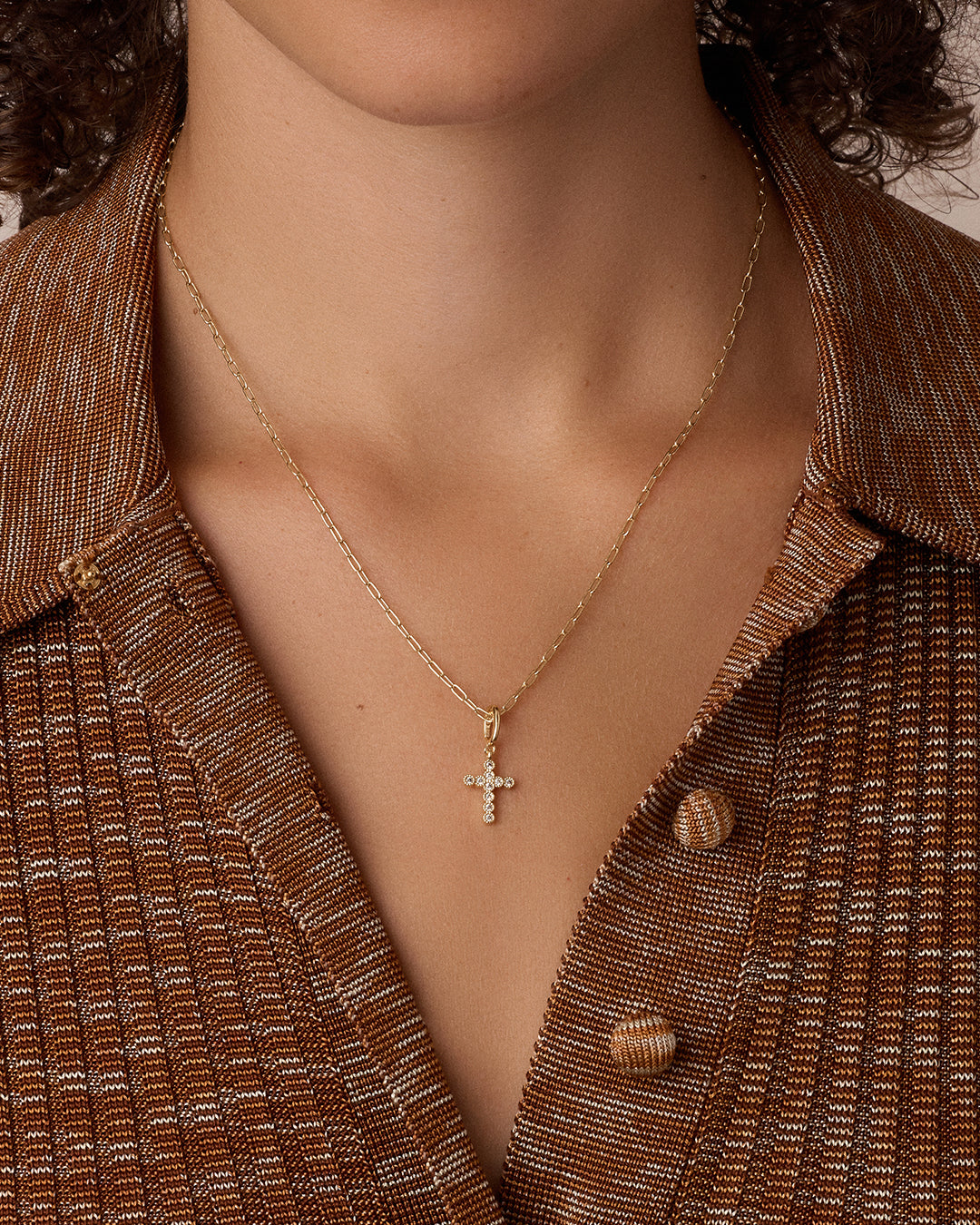 Shimmer Cross Parker Charm – gorjana