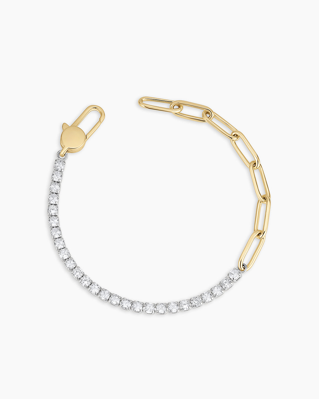 Florence Tennis Chain Bracelet || option::18k Gold Plated