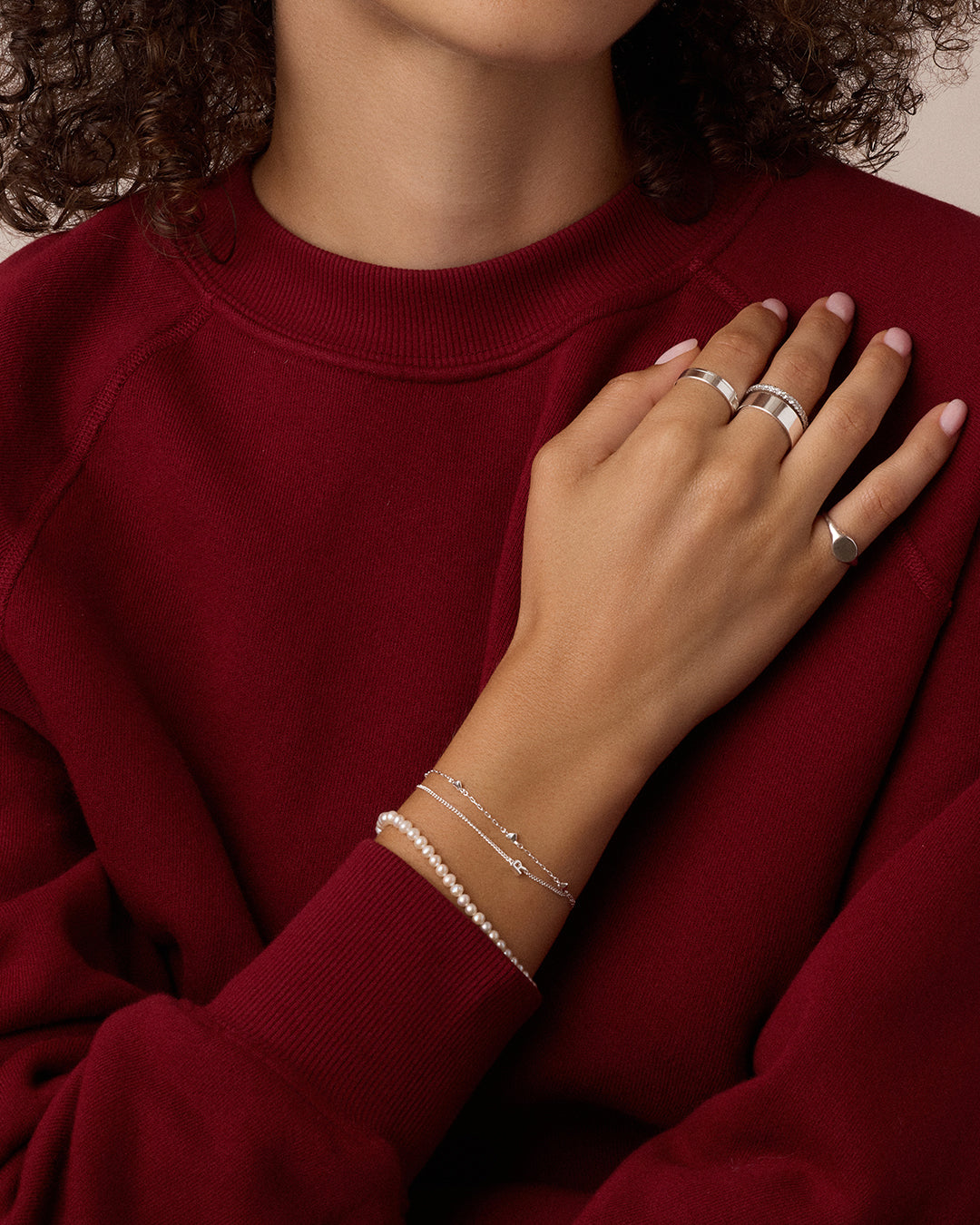 Amour Bracelet || option::Silver Plated