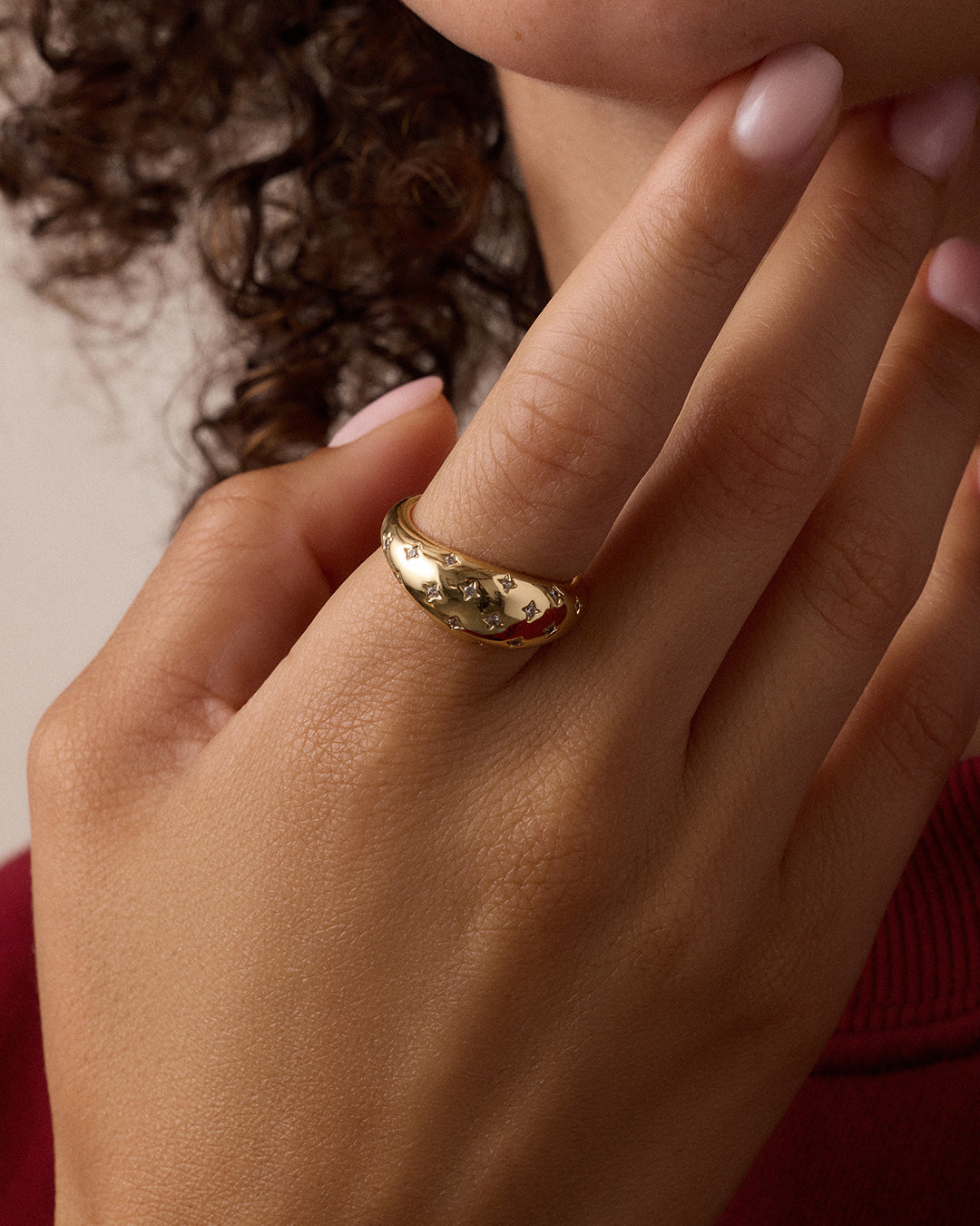 Celeste Ring || option::18k Gold Plated