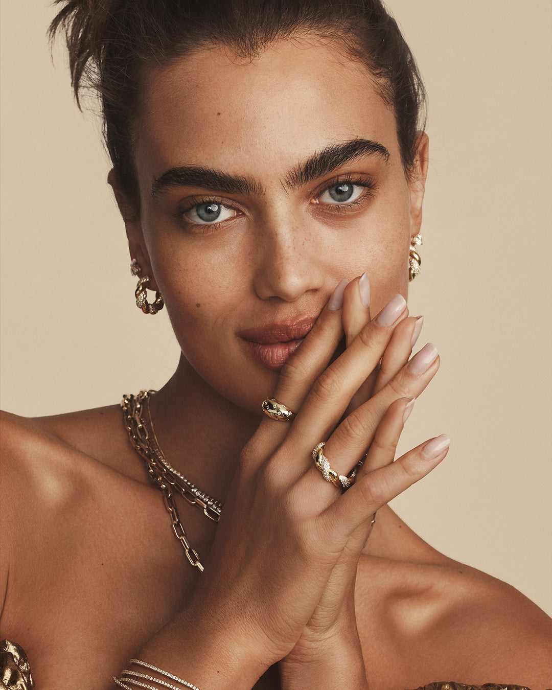 Crew Shimmer Ring || option::18k Gold Plated