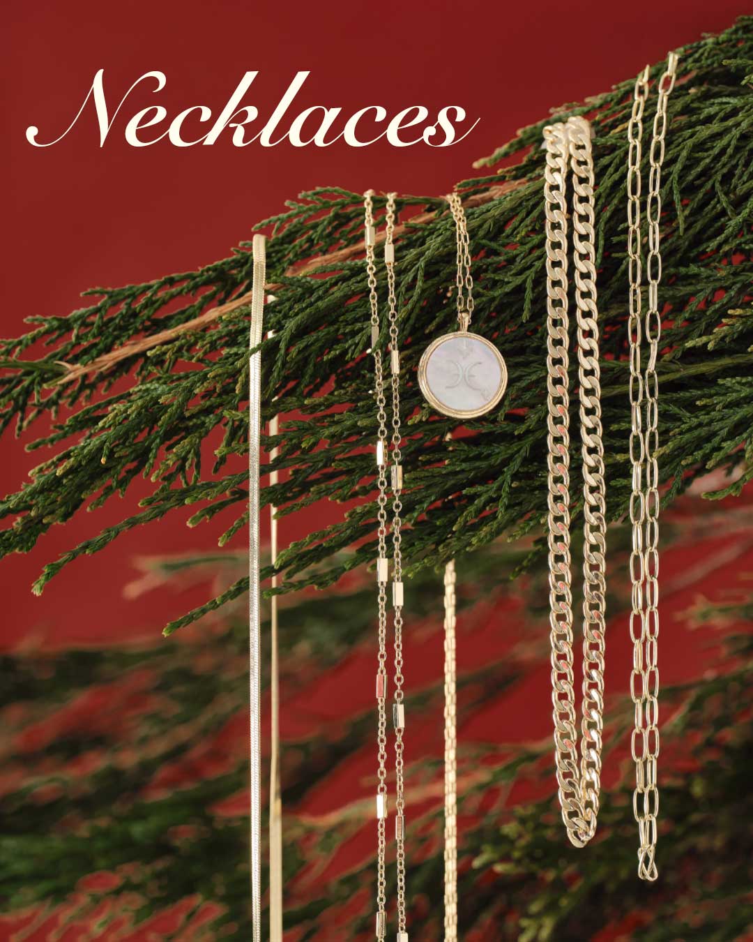 Gold plated chain necklaces. Necklaces