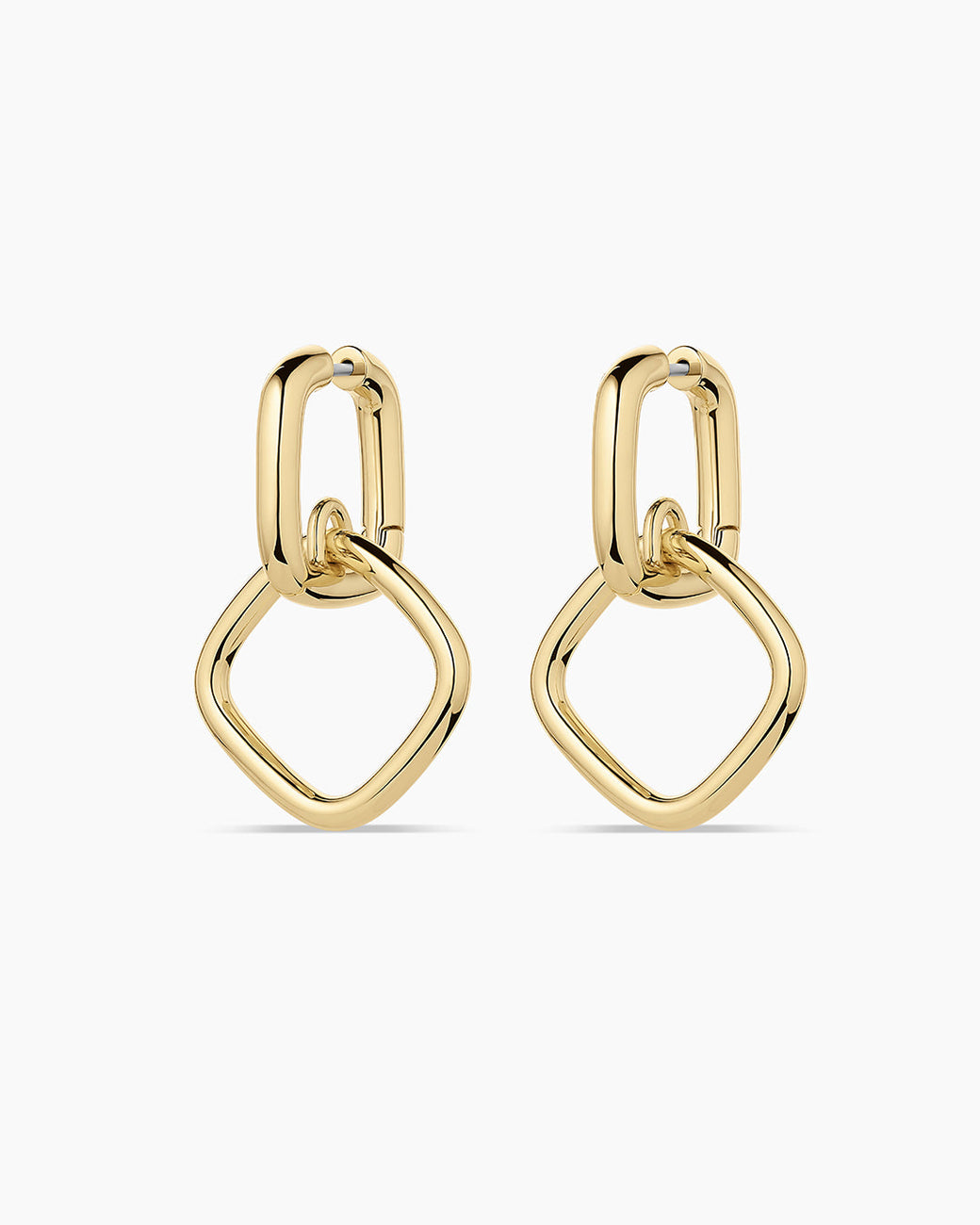 Charlie Drop Hoops || option::18k Gold Plated