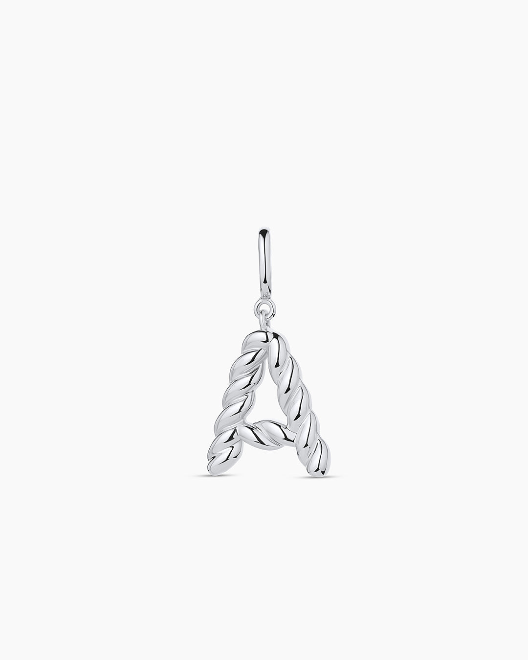 Crew Alphabet Statement Charm || option::Silver Plated, A