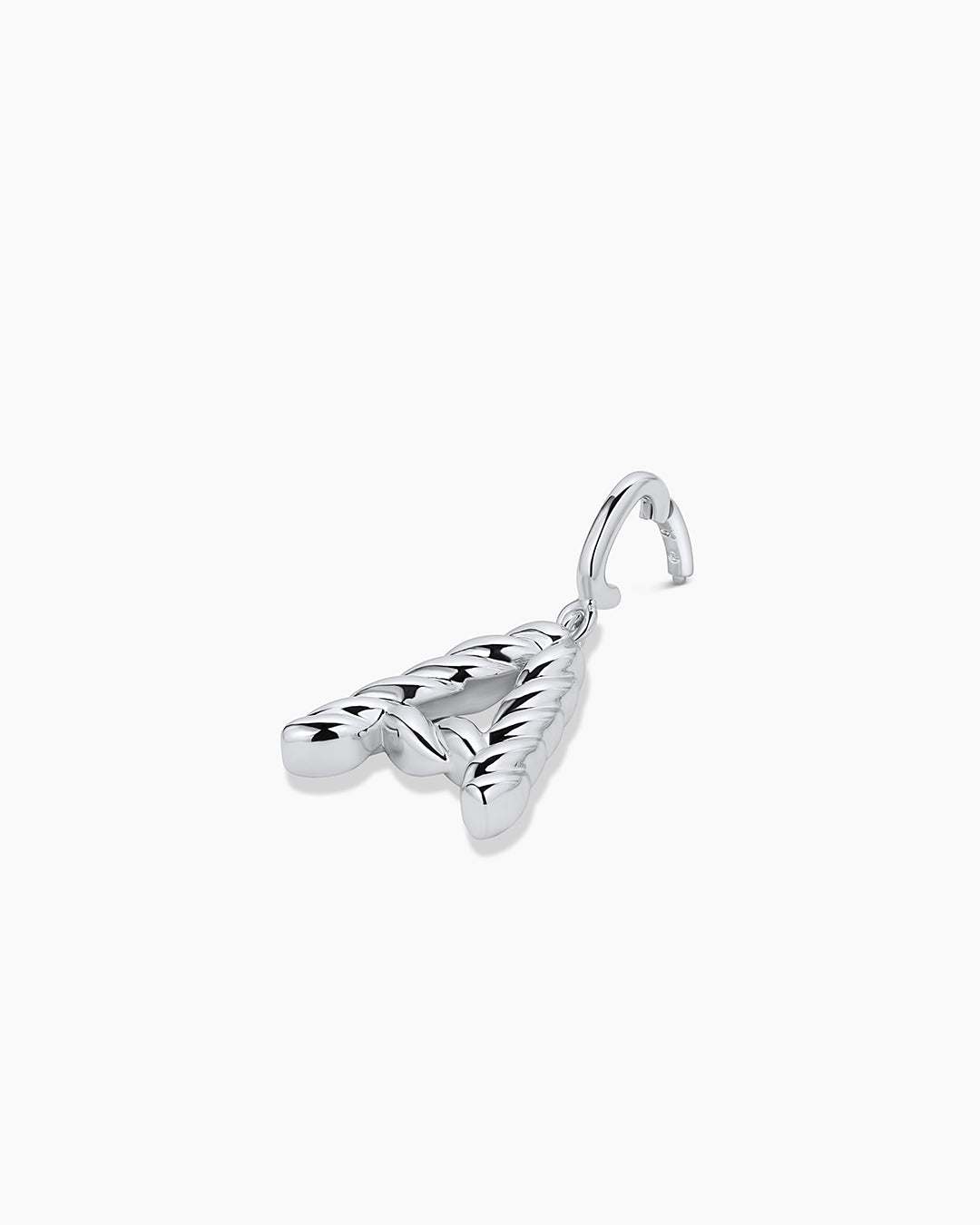 Crew Alphabet Statement Charm || option::Silver Plated, A