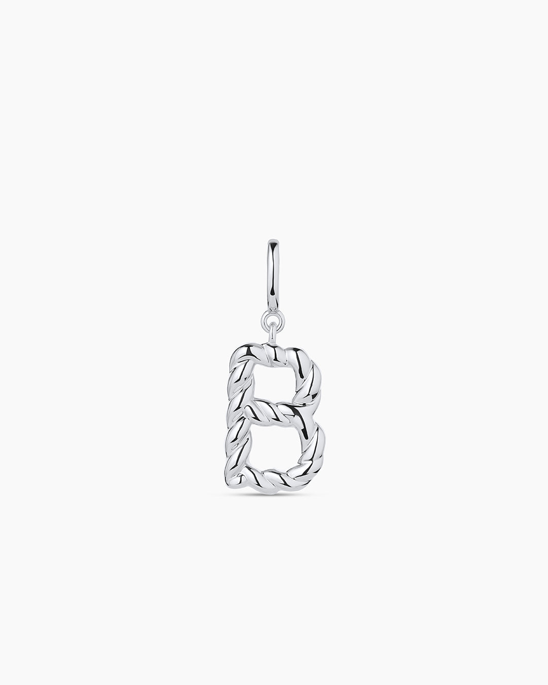 Crew Alphabet Statement Charm || option::Silver Plated, B