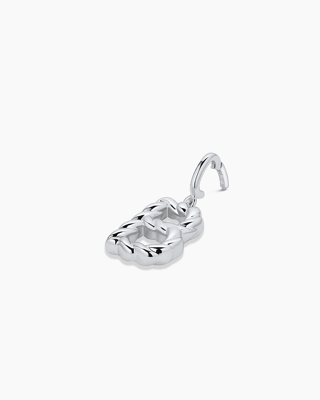 Crew Alphabet Statement Charm || option::Silver Plated, B