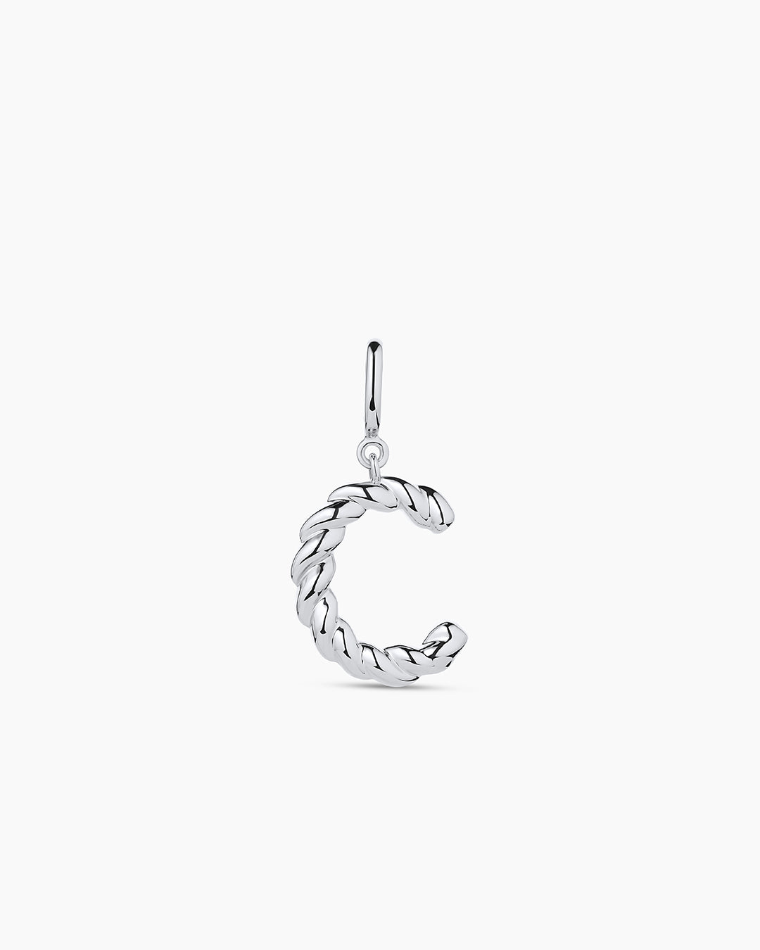 Crew Alphabet Statement Charm || option::Silver Plated, C