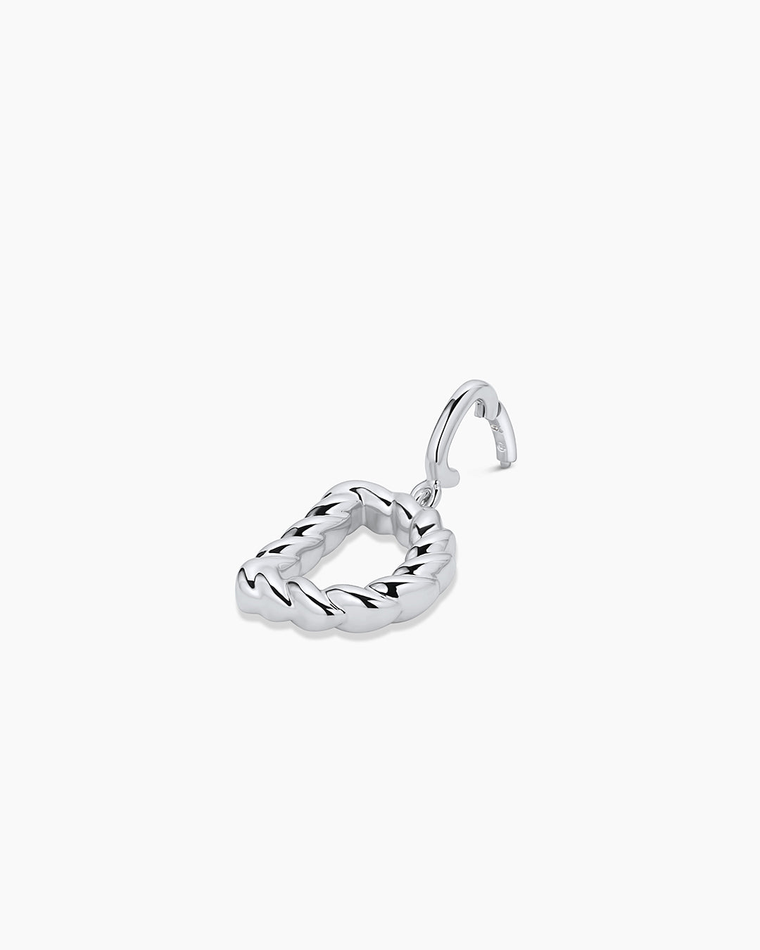 Crew Alphabet Statement Charm || option::Silver Plated, D