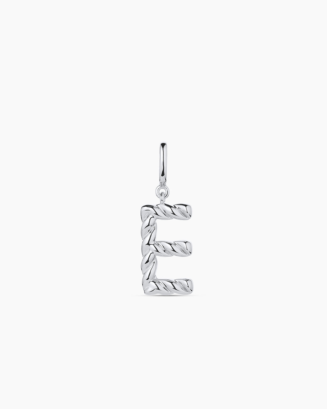 Crew Alphabet Statement Charm || option::Silver Plated, E