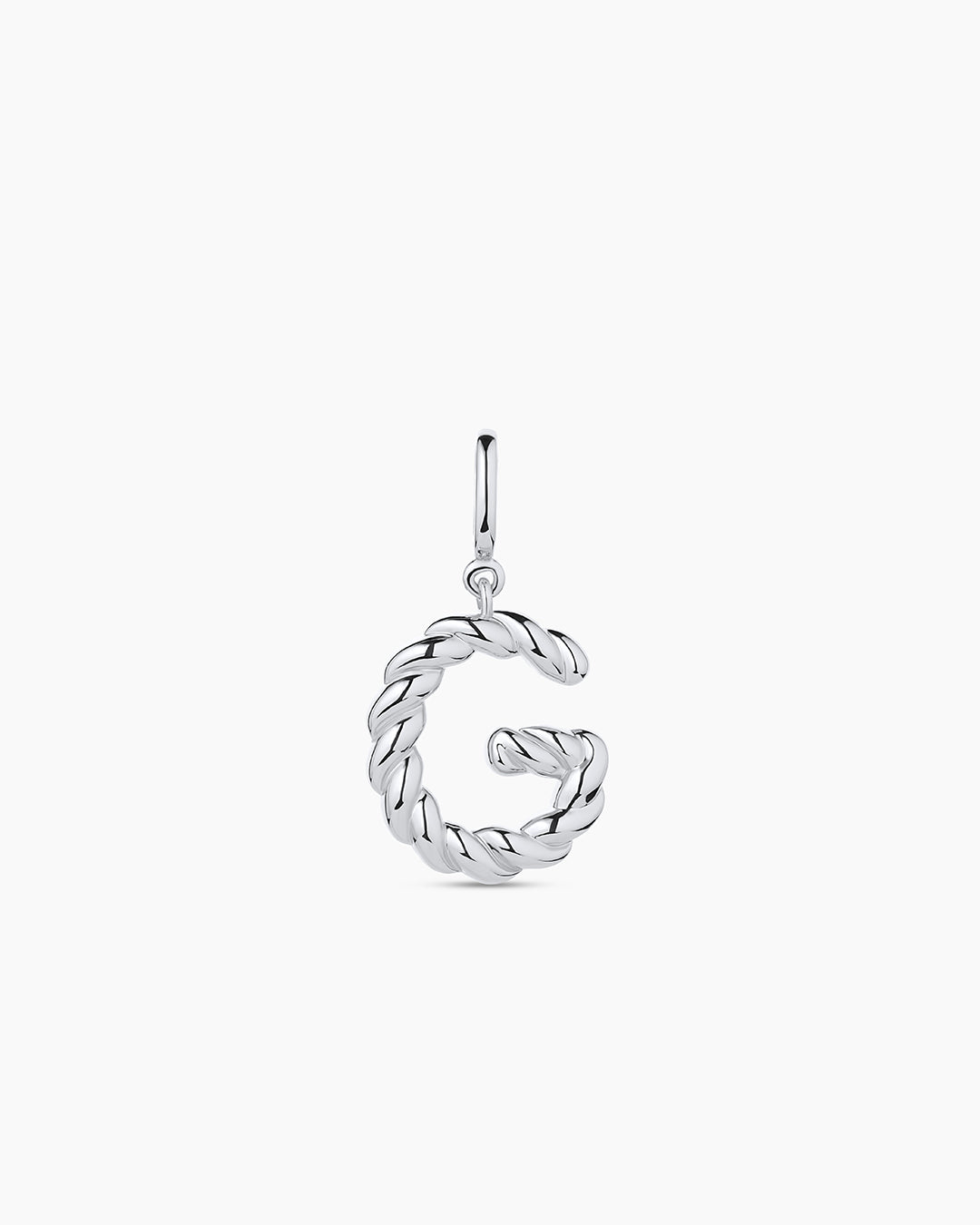 Crew Alphabet Statement Charm || option::Silver Plated, G