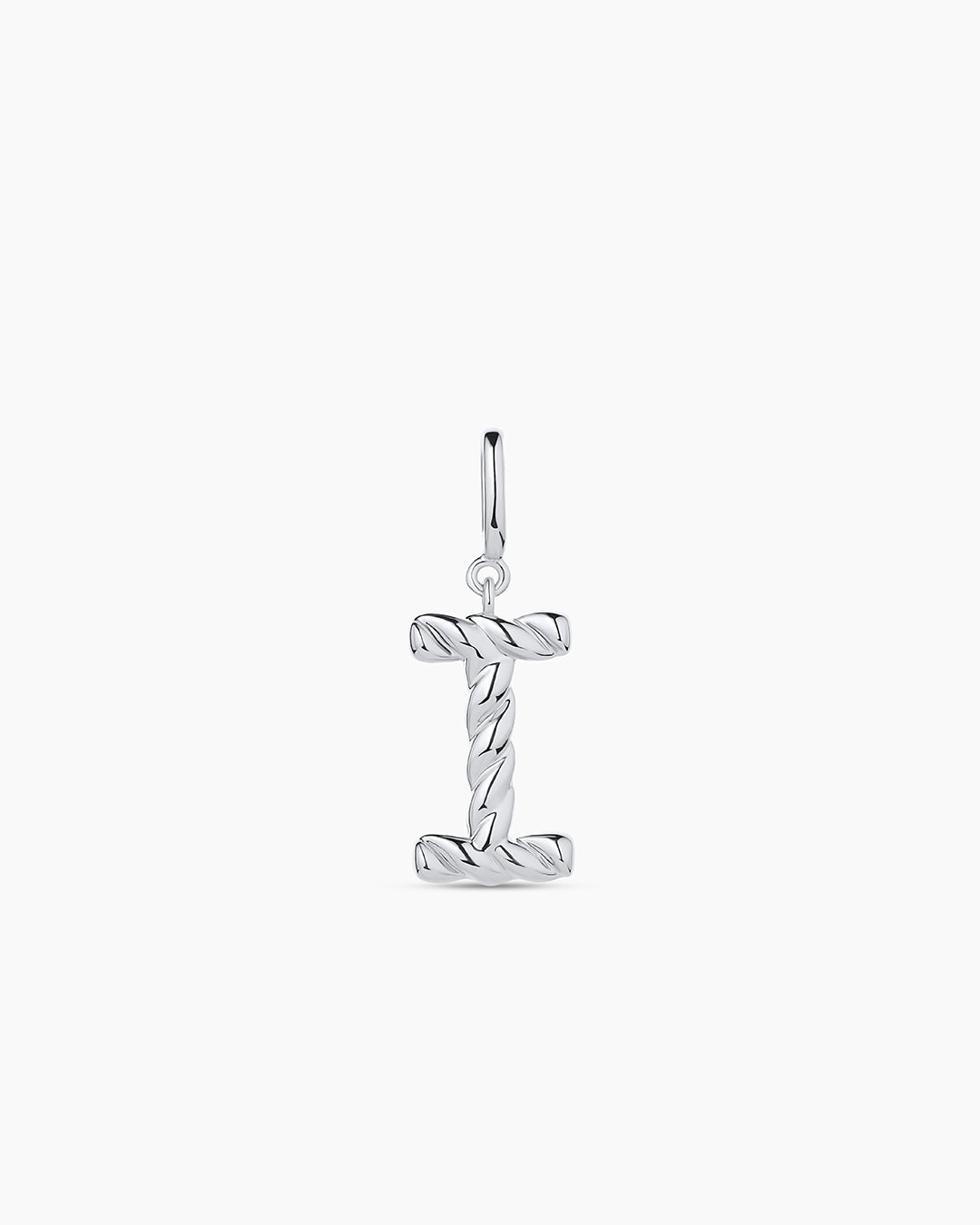 Crew Alphabet Statement Charm || option::Silver Plated, I