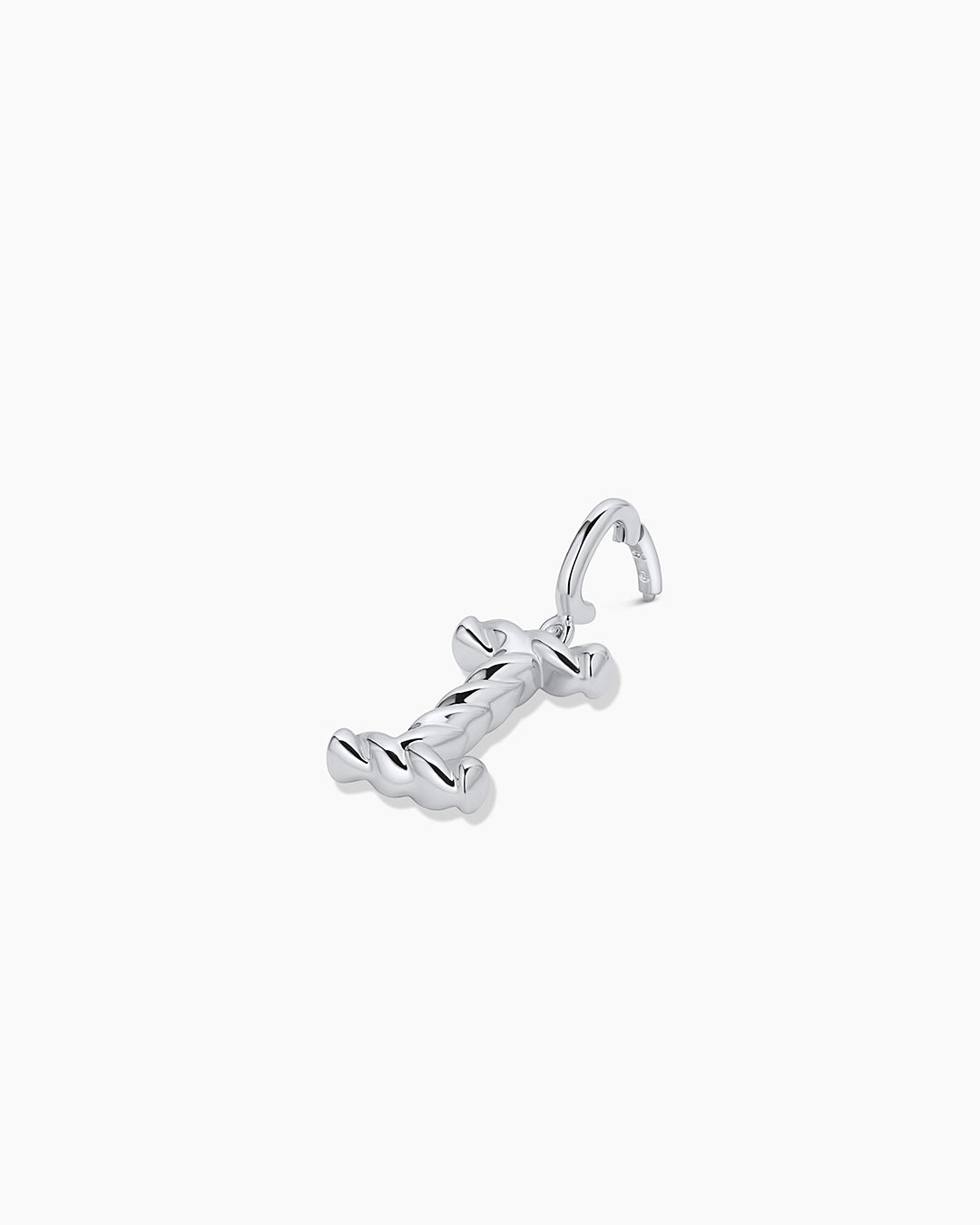 Crew Alphabet Statement Charm || option::Silver Plated, I
