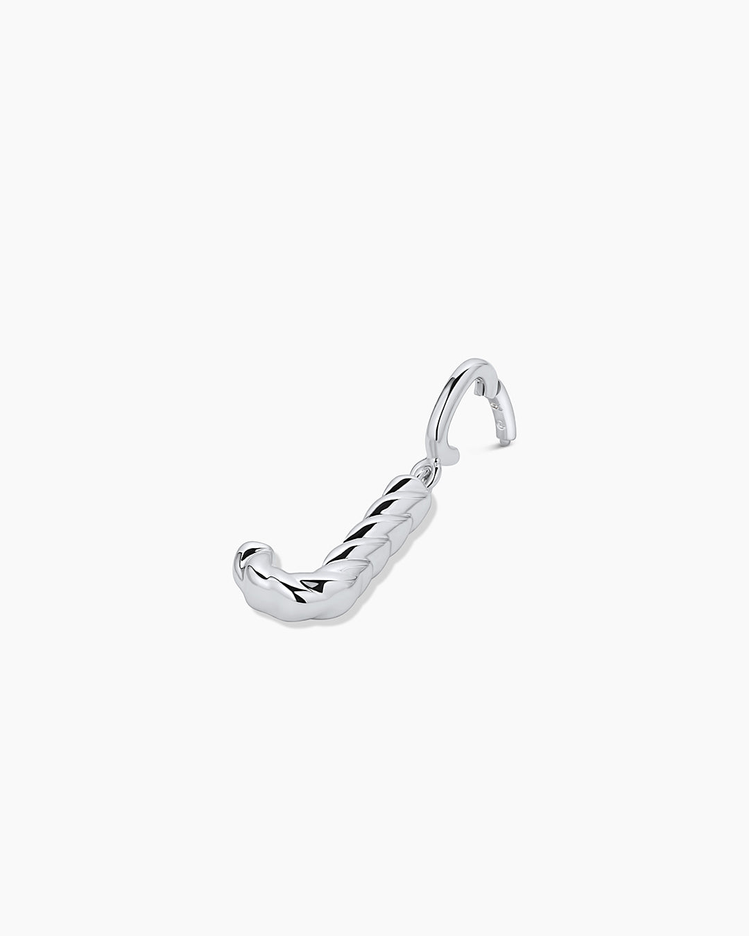 Crew Alphabet Statement Charm || option::Silver Plated, J