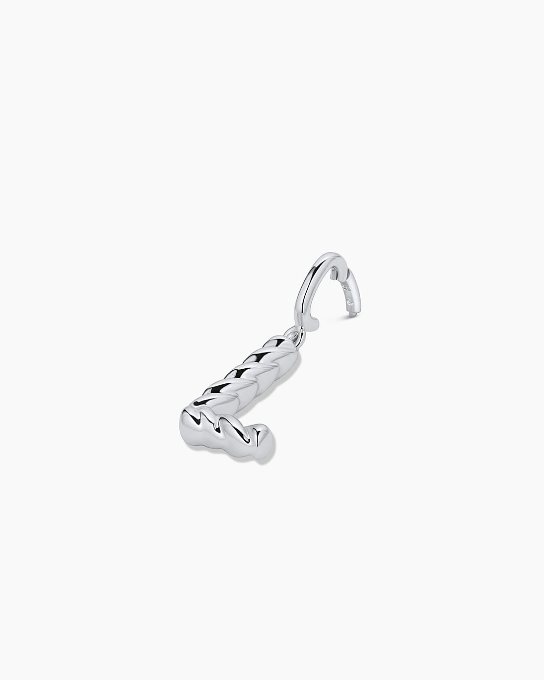 Crew Alphabet Statement Charm || option::Silver Plated, L
