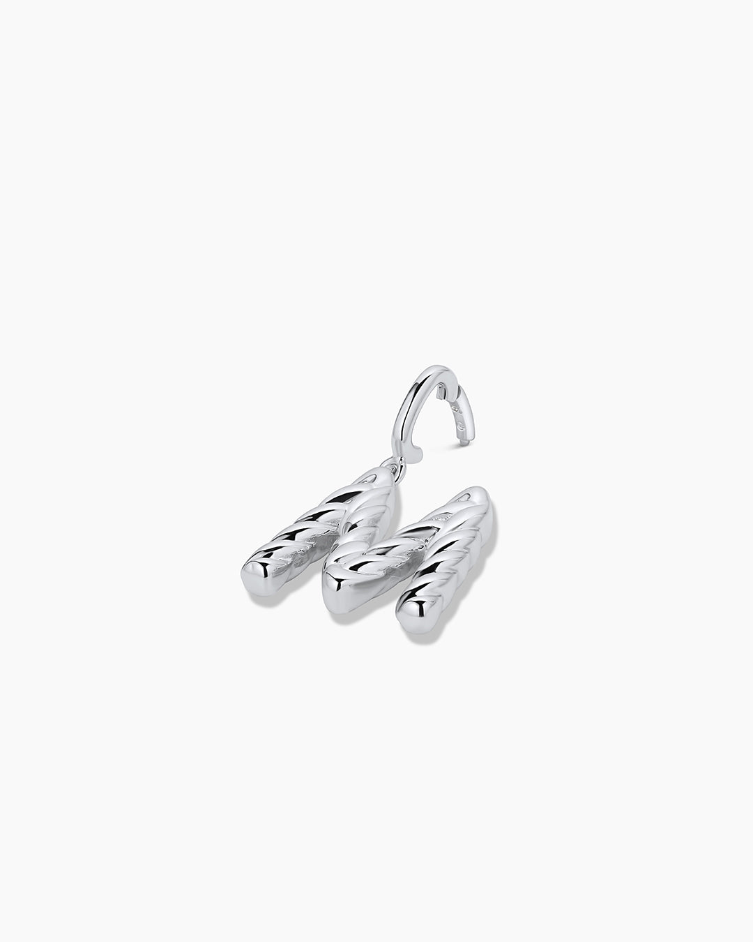 Crew Alphabet Statement Charm || option::Silver Plated, M