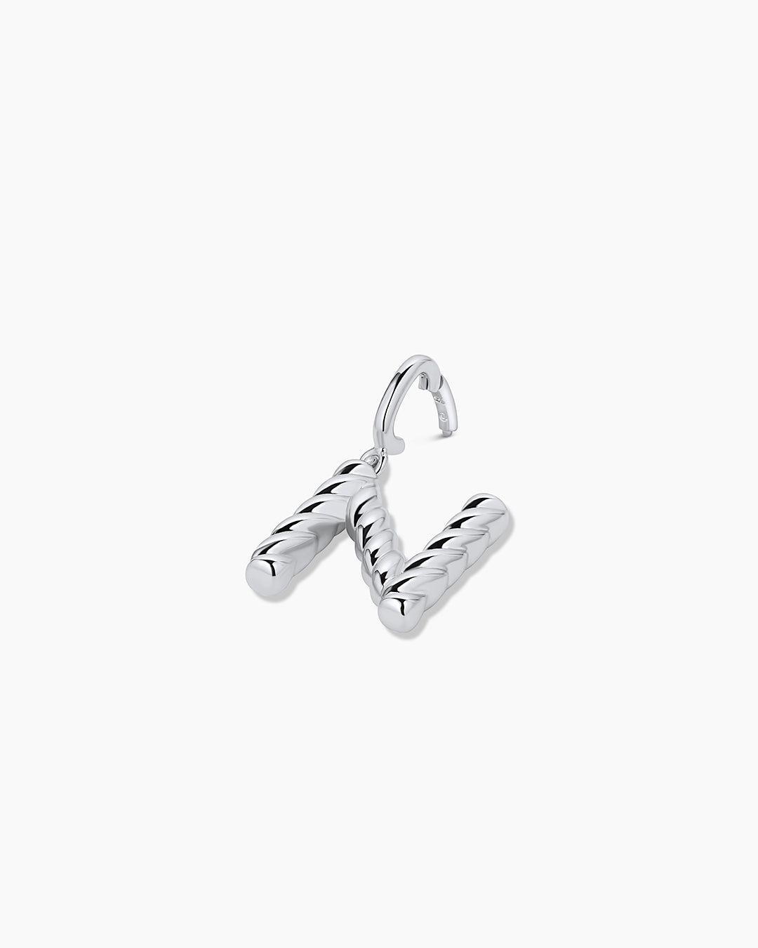 Crew Alphabet Statement Charm || option::Silver Plated, N