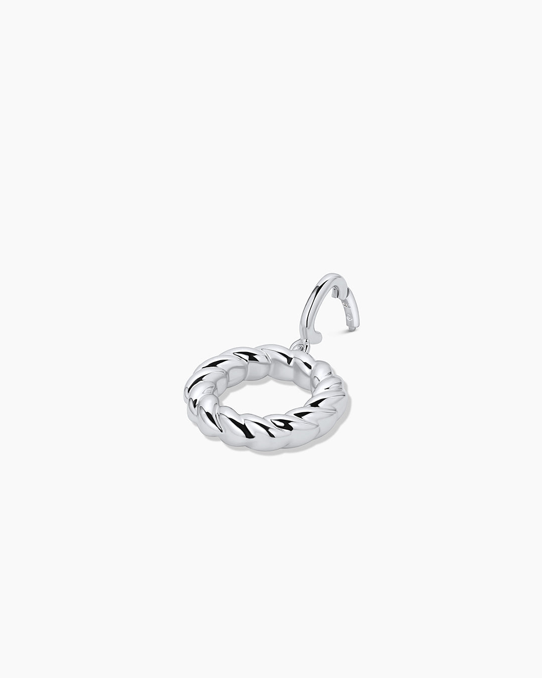 Crew Alphabet Statement Charm || option::Silver Plated, O