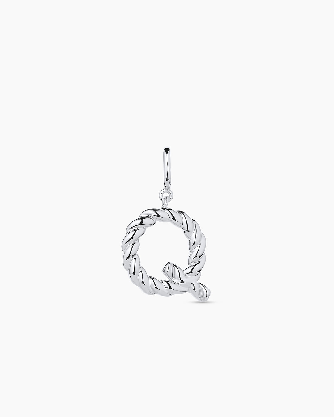 Crew Alphabet Statement Charm || option::Silver Plated, Q