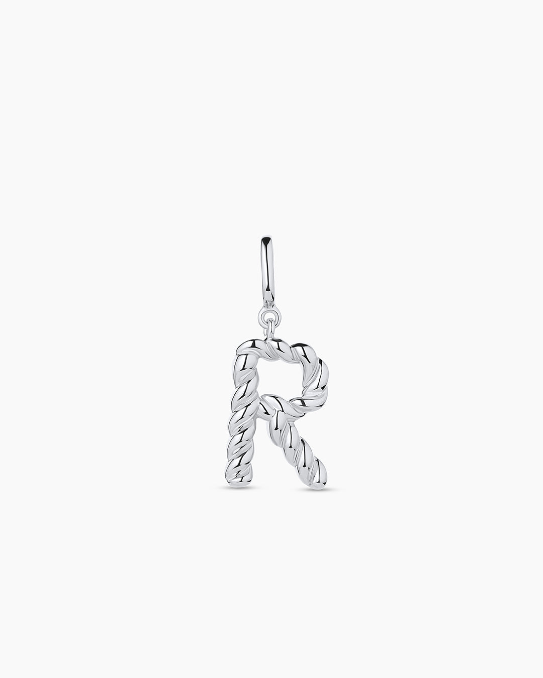 Crew Alphabet Statement Charm || option::Silver Plated, R