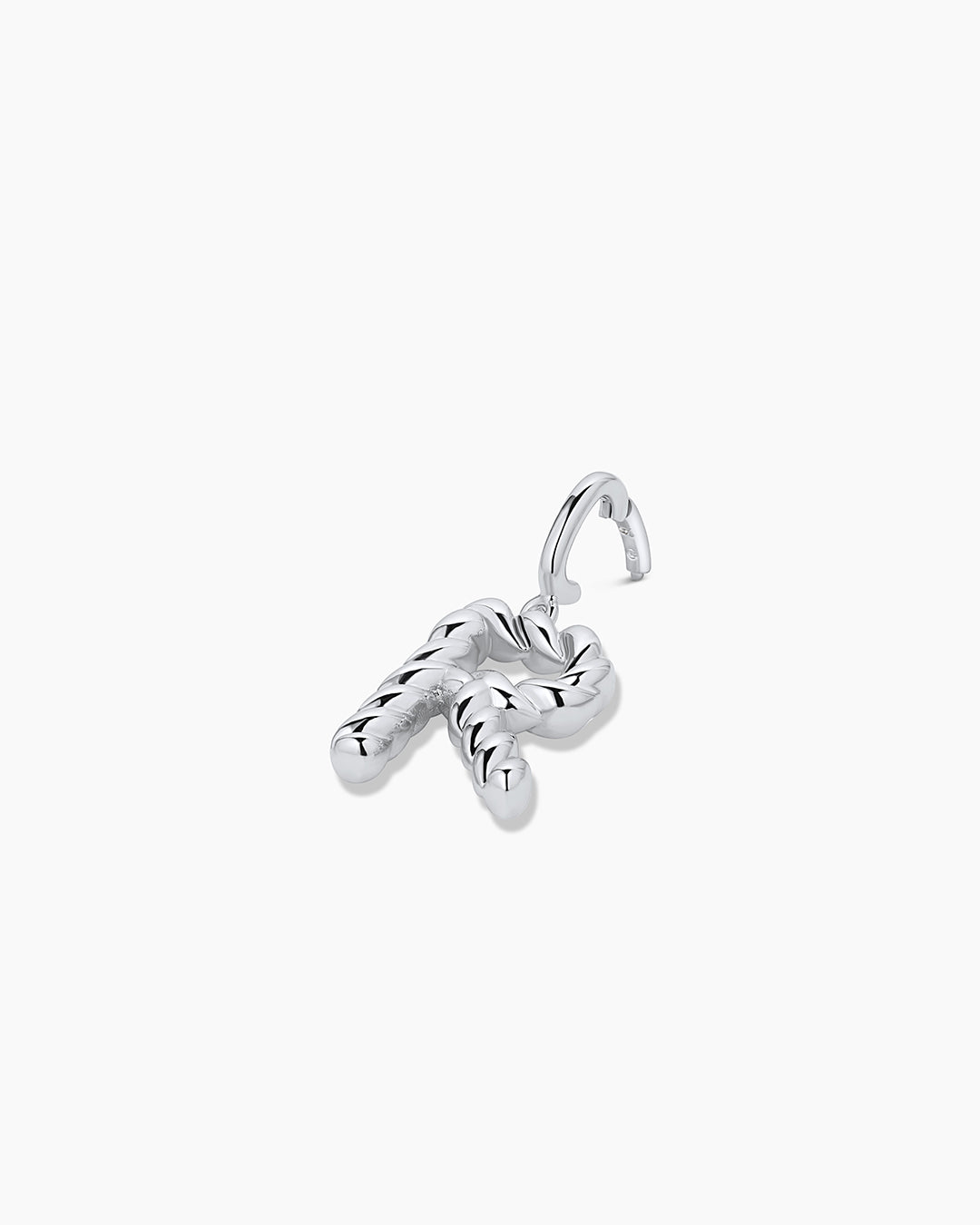 Crew Alphabet Statement Charm || option::Silver Plated, R