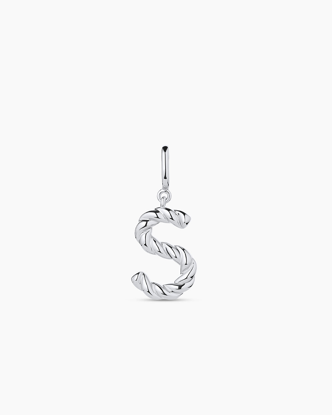 Crew Alphabet Statement Charm || option::Silver Plated, S