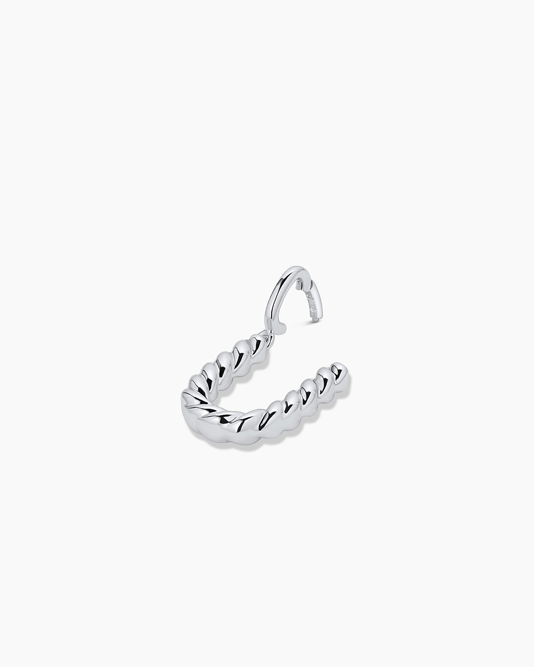 Crew Alphabet Statement Charm || option::Silver Plated, U