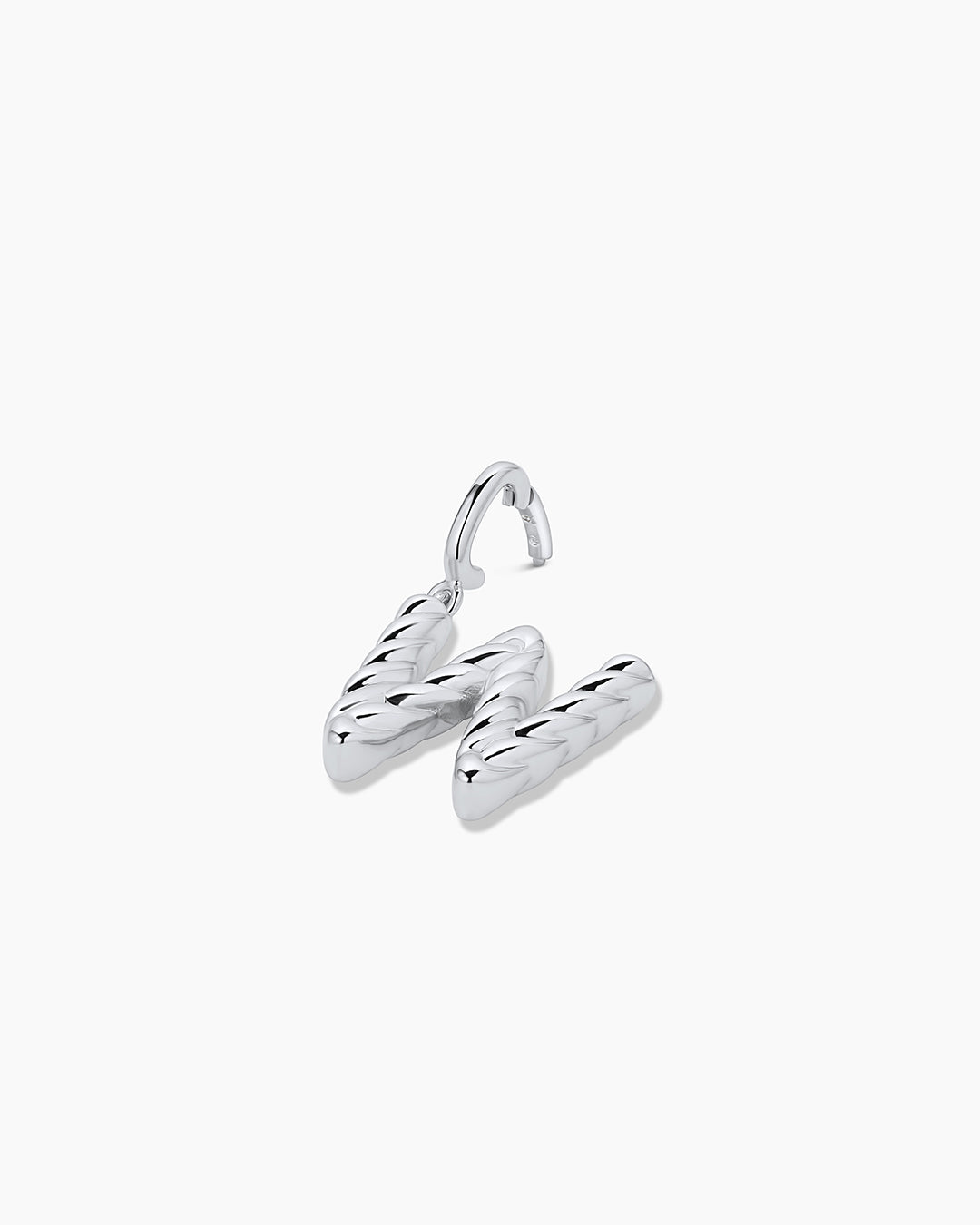 Crew Alphabet Statement Charm || option::Silver Plated, W