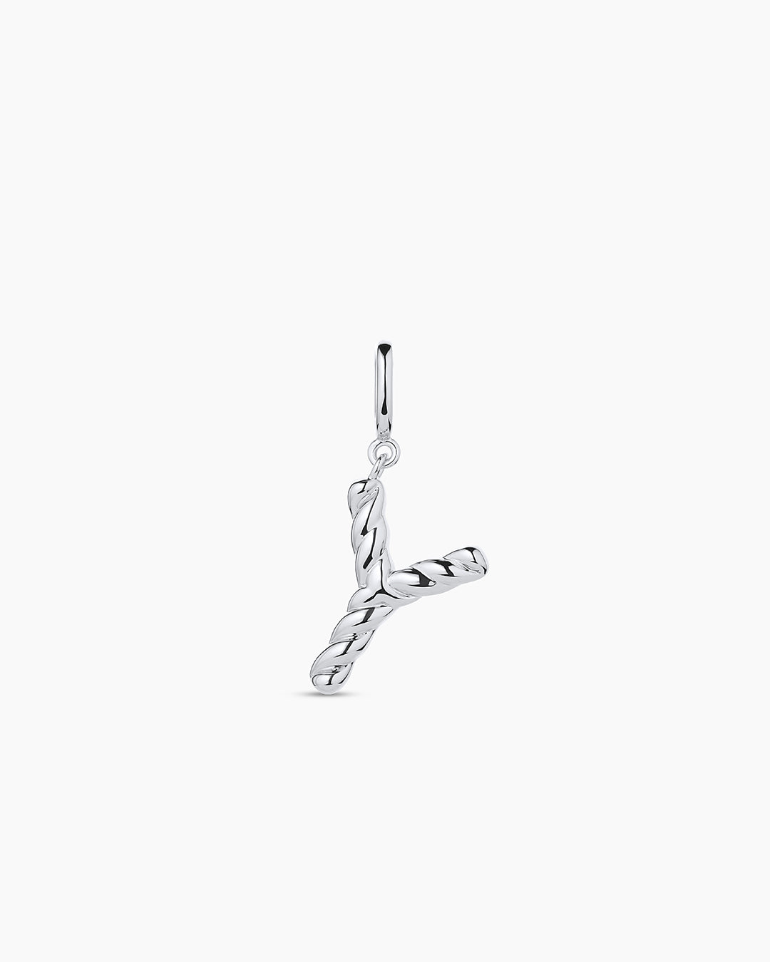 Crew Alphabet Statement Charm || option::Silver Plated, Y