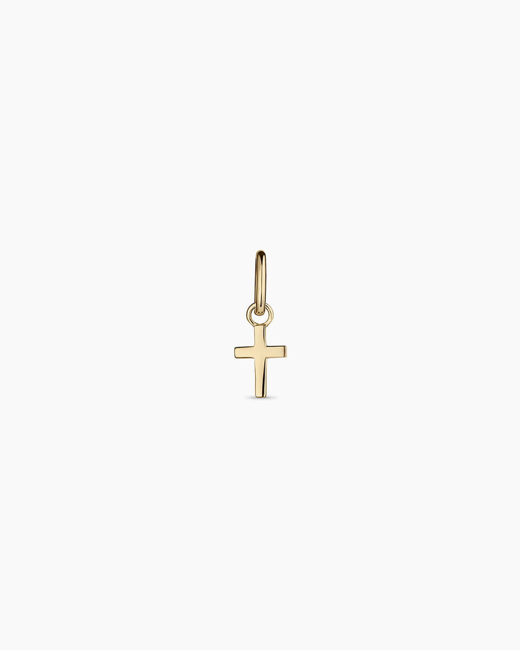 14k Gold Cross Charm || option::14k Solid Gold