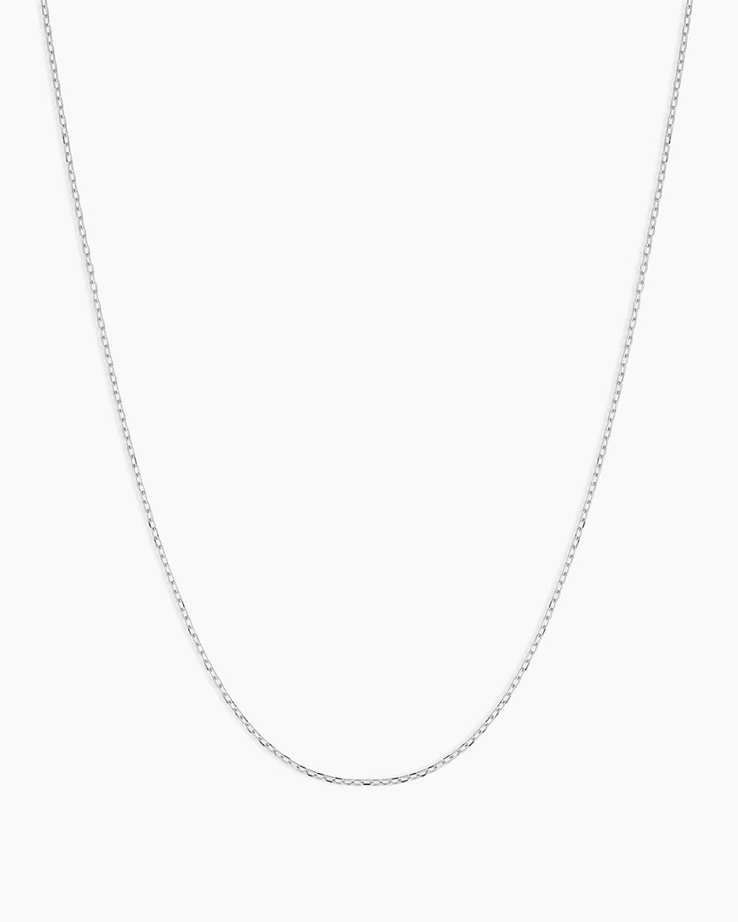 14k Gold Basic Chain || option::14k Solid White Gold