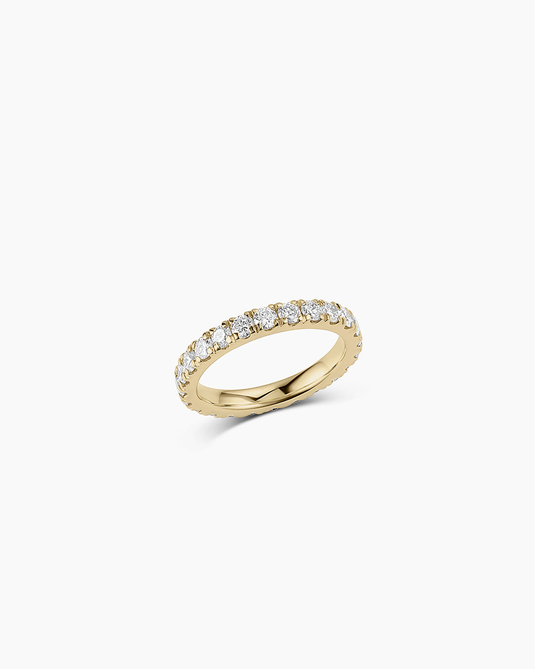 Lab Grown Diamond Eternity Ring || option::14k Solid Gold, 2.6mm