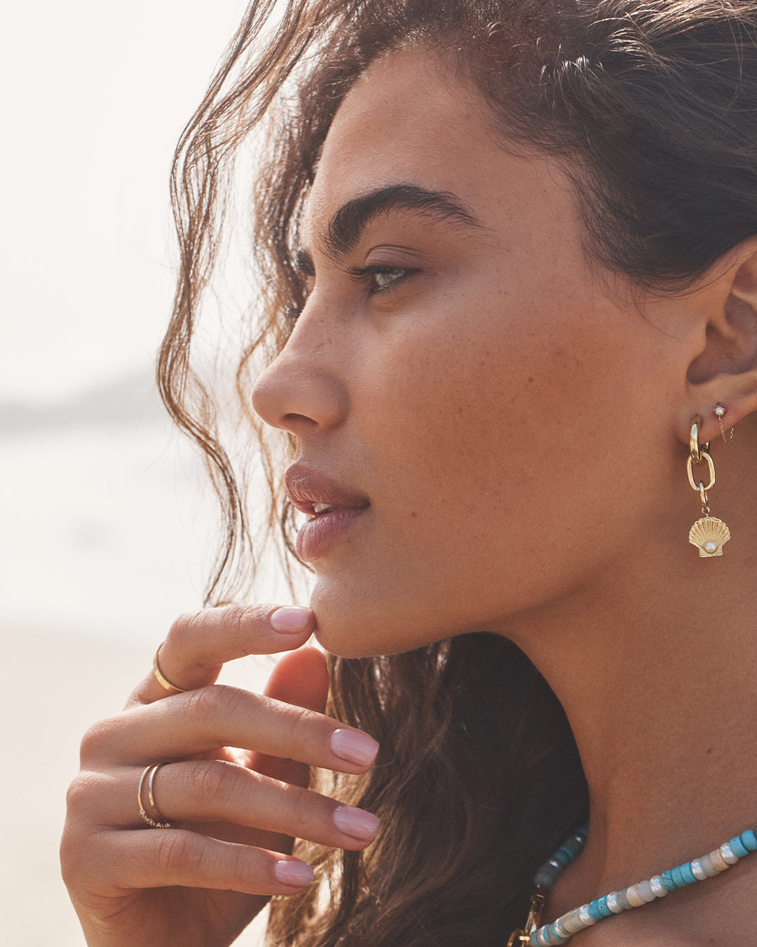 Put a Charm on It Huggies || option::18k Gold Plated || set::put-charm-huggies-stl