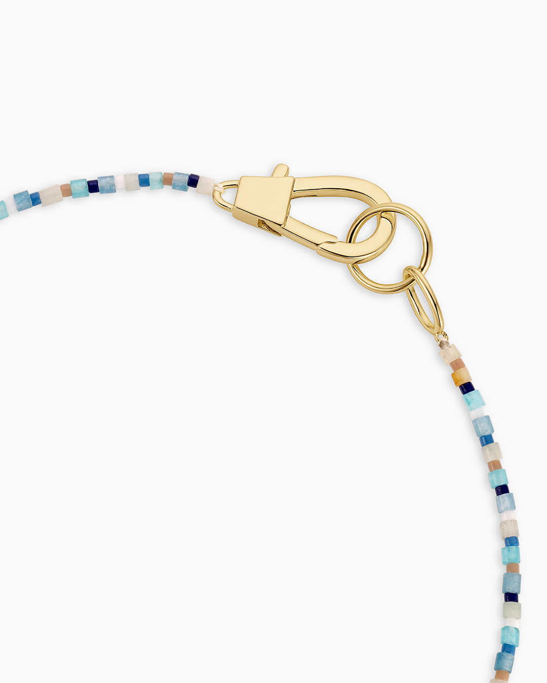 Harbor Necklace || option::18k Gold Plated, Mix Amazonite