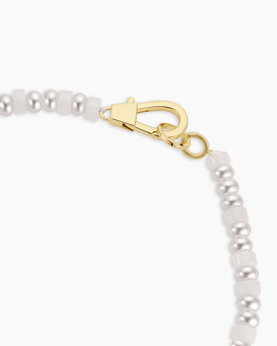 Harbor Statement Necklace || option::18k Gold Plated, White Jade